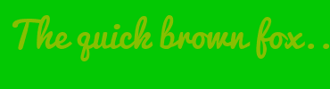 Image with Font Color 86BF01 and Background Color 03C803